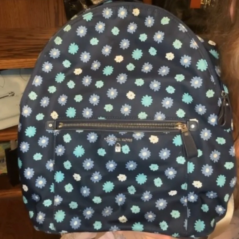 Michael Kors Blue Backpack Kelsey 14.5
